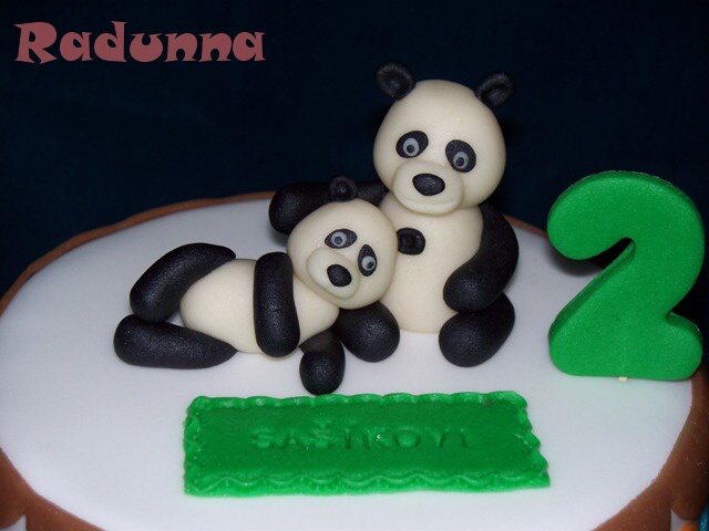 Panda-figur.