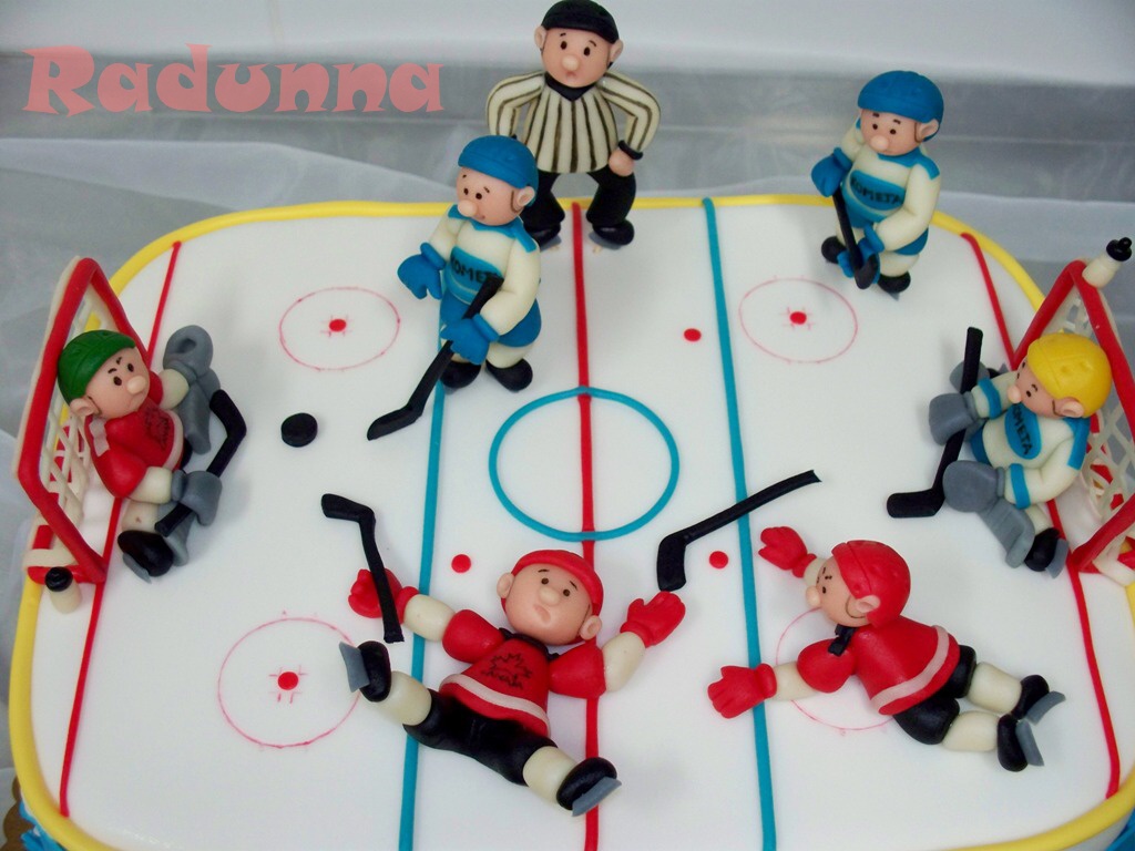 hokejové hřiště-figurky