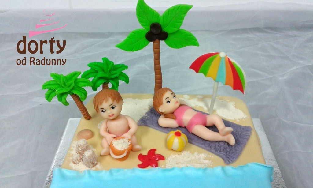 holčičky na pláži-figurky
