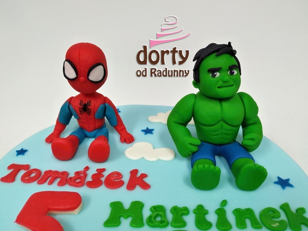 Hulk,Spiderman-figurky